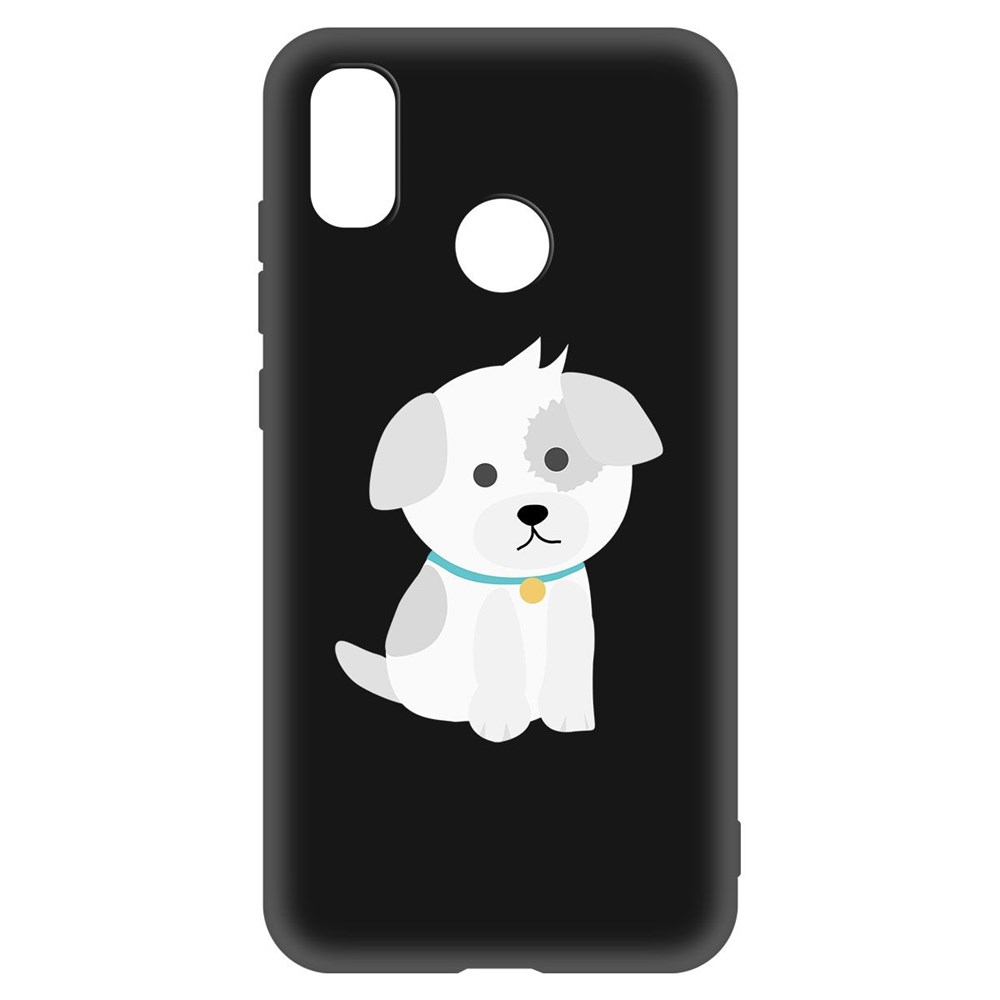 

Чехол-накладка Krutoff Soft Case Белый щенок для Xiaomi Mi 8 черный