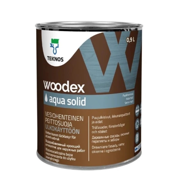 Антисептик Teknos белый Woodex Aqua Solid PM1 0,9 л