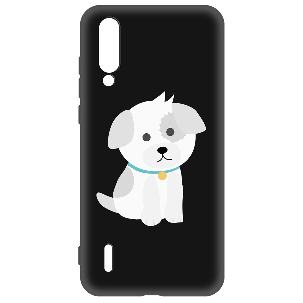 

Чехол-накладка Krutoff Soft Case Белый щенок для Xiaomi Mi 9 Lite черный