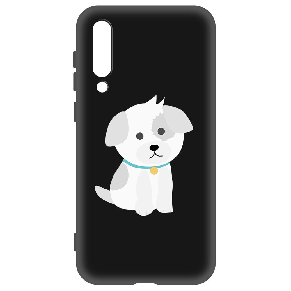 

Чехол-накладка Krutoff Soft Case Белый щенок для Xiaomi Mi 9 SE черный