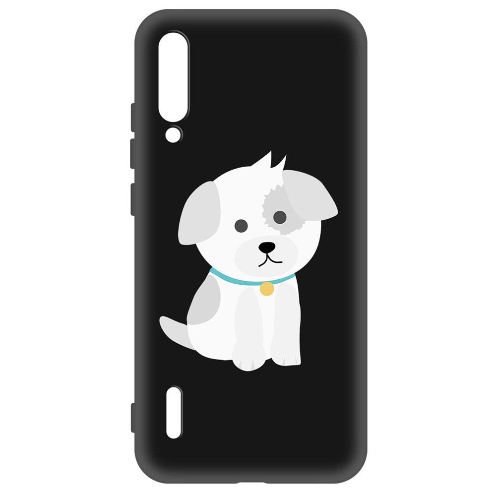 

Чехол-накладка Krutoff Soft Case Белый щенок для Xiaomi Mi A3 черный