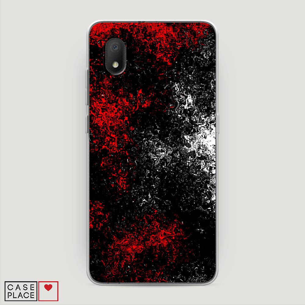 

Чехол на Alcatel 1A (2020) "Монотипия", Красный;черный;белый, 171050-3