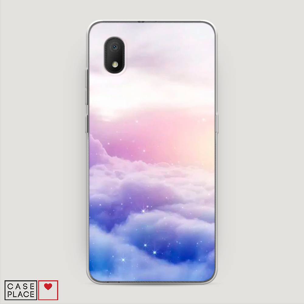 

Чехол на Alcatel 1A (2020) "Небеса", Голубой;белый;розовый, 171050-2