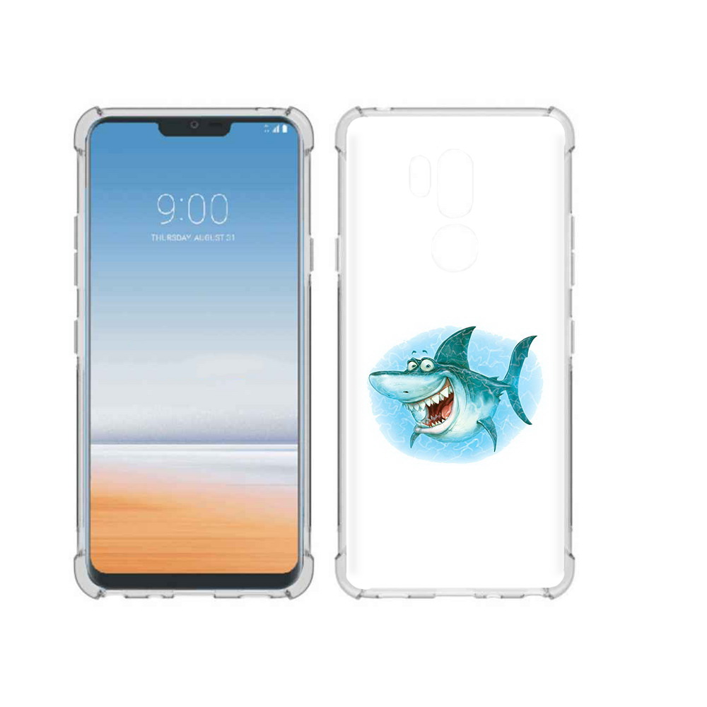 

Чехол MyPads Tocco для LG G7 ThinQ веселая акула, Прозрачный, Tocco