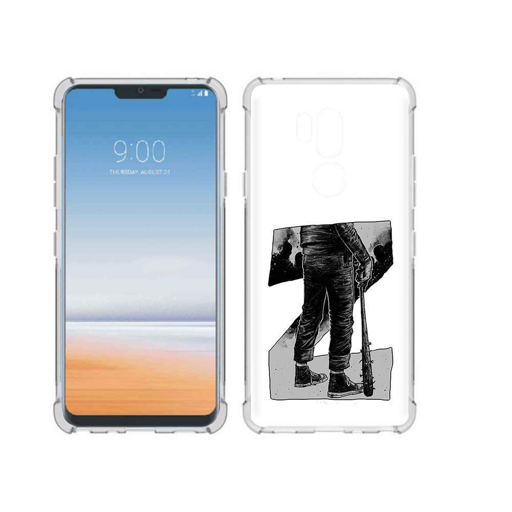 

Чехол MyPads Tocco для LG G7 ThinQ воин черно белый, Tocco
