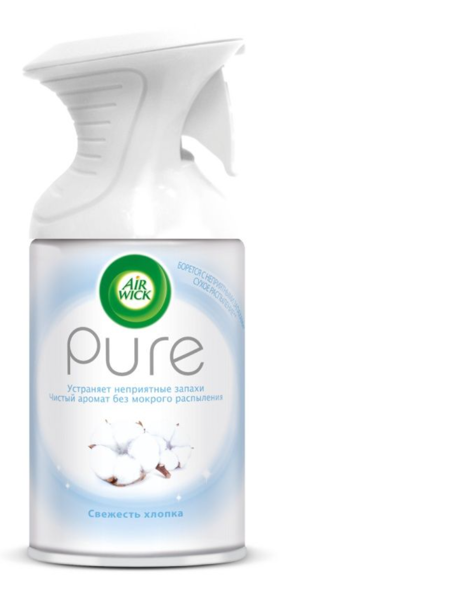 

Освежитель воздуха Air Wick Pure Свежесть Хлопка, 250 мл, Air Wick Pure 30380