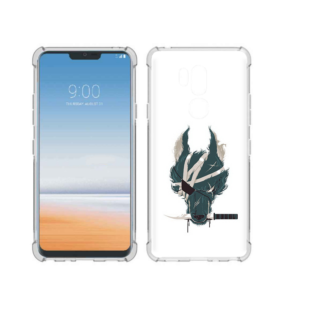 

Чехол MyPads Tocco для LG G7 ThinQ волк-разбойник, Прозрачный, Tocco