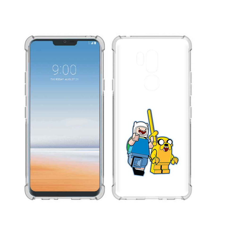 

Чехол MyPads Tocco для LG G7 ThinQ время приключений лего, Прозрачный, Tocco
