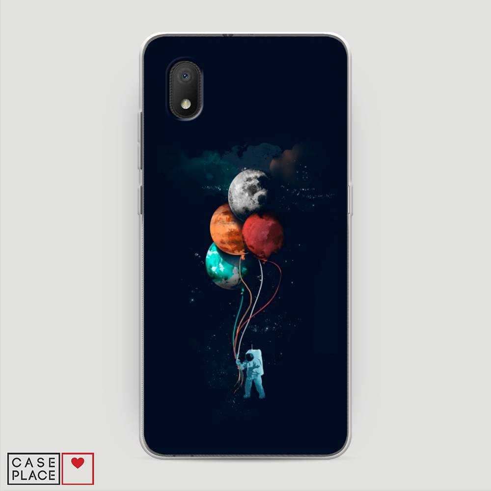 

Чехол на Alcatel 1A (2020) "Космонавт с шариками", Разноцветный, 171050-4
