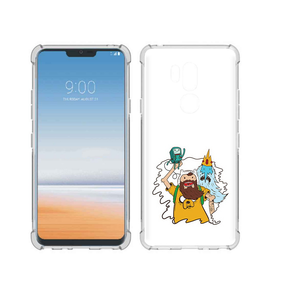 

Чехол MyPads Tocco для LG G7 ThinQ время приключений старый Финн, Прозрачный, Tocco