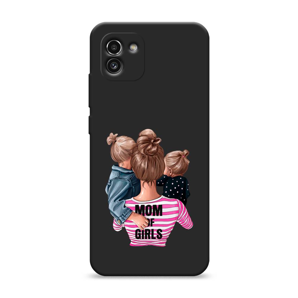 

Чехол Awog на Samsung Galaxy A03 / Самсунг A03 "Mom of Girls", Синий;розовый;черный, 2104952-1