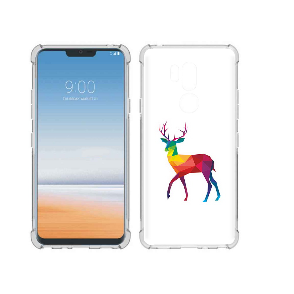 

Чехол MyPads Tocco для LG G7 ThinQ геометрический олень, Прозрачный, Tocco