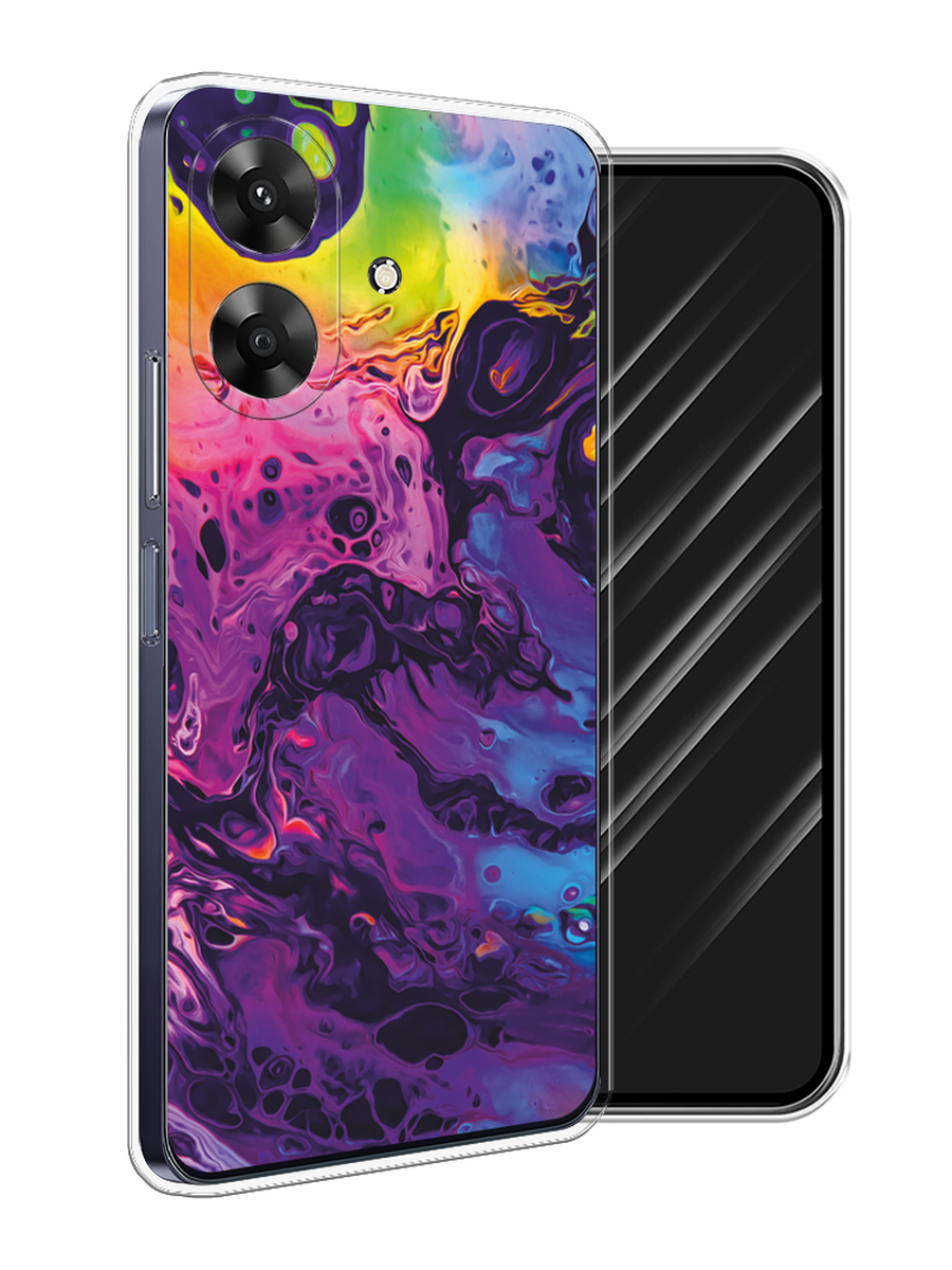 

Чехол Awog на Realme Note 60 "ACID fluid", Бордовый, 2518550-1