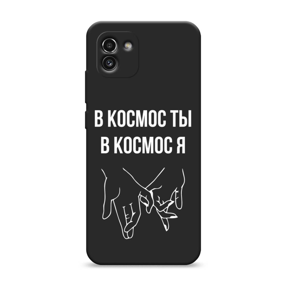 

Чехол Awog на Samsung Galaxy A03 / Самсунг A03 "В космос ты В космос я", Прозрачный;белый;серый, 2104952-1