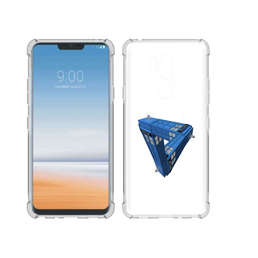 

Чехол MyPads Tocco для LG G7 ThinQ головолока абстракция, Прозрачный, Tocco