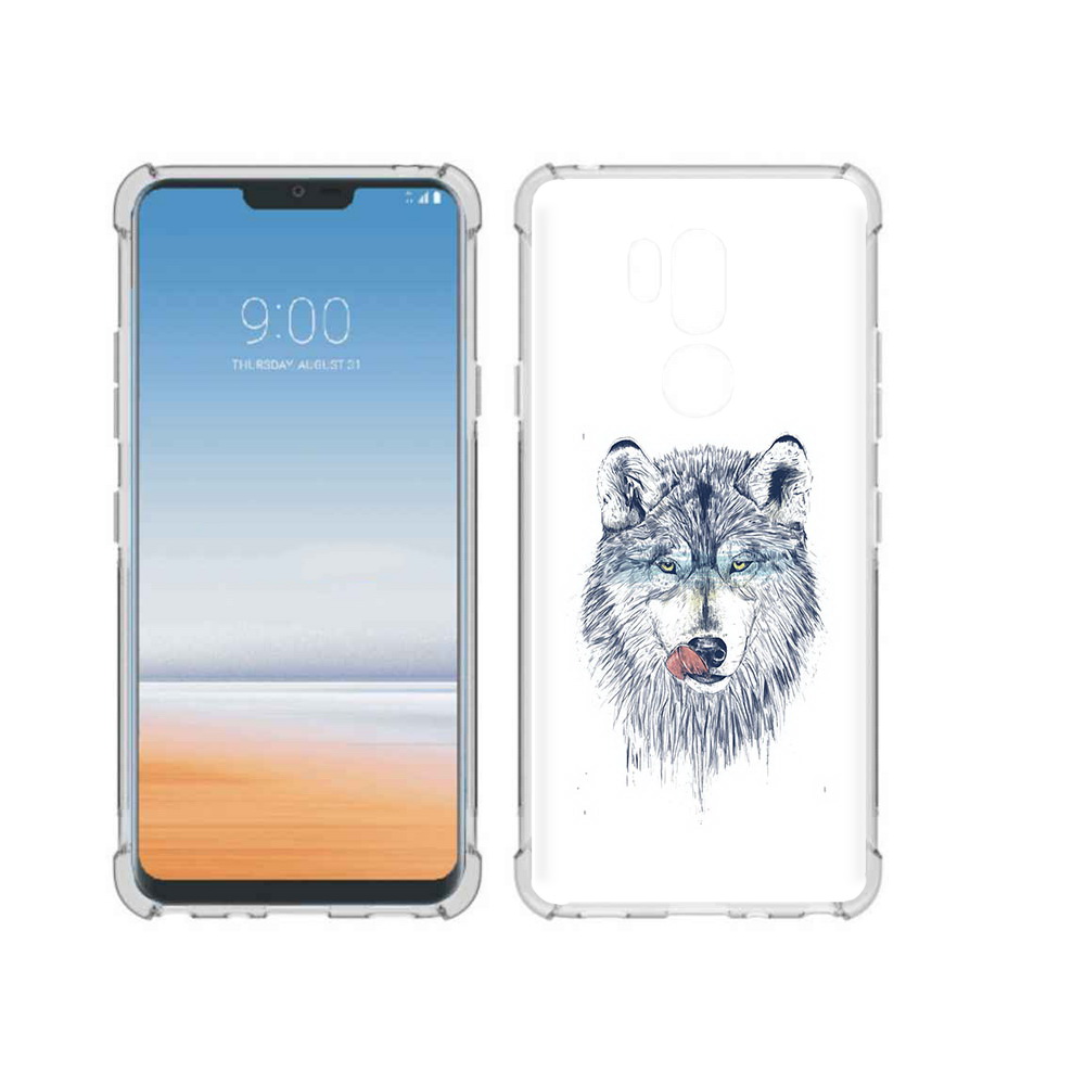 

Чехол MyPads Tocco для LG G7 ThinQ голодгый волк, Прозрачный, Tocco