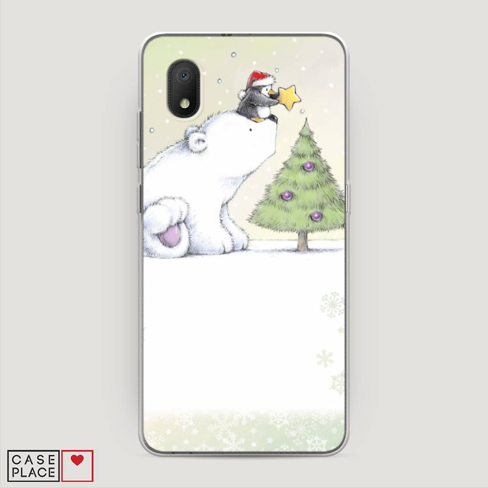 

Чехол на Alcatel 1A (2020) "Украшение елки", Белый;бежевый, 171050-5