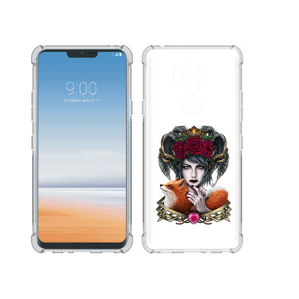 

Чехол MyPads Tocco для LG G7 ThinQ девушка с лисой, Прозрачный, Tocco