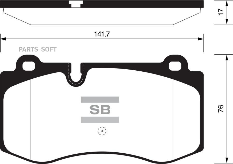 

Тормозные колодки Sangsin brake передние SP2195, SP2195