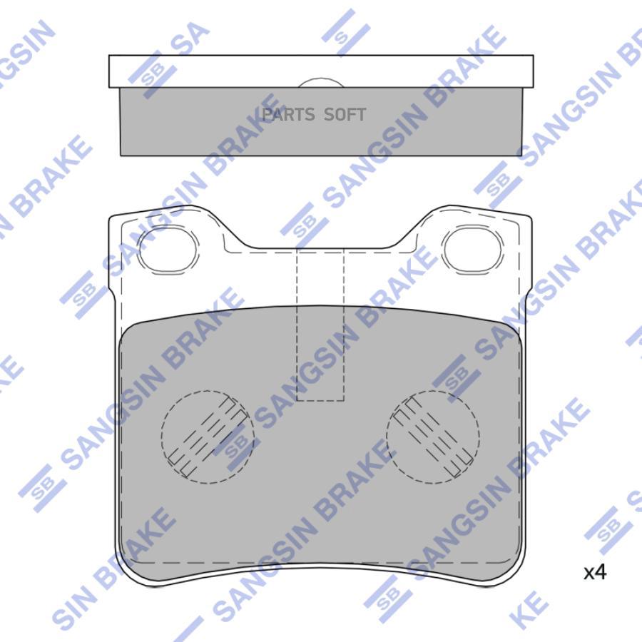 

Тормозные колодки Sangsin brake SP4267, SP4267