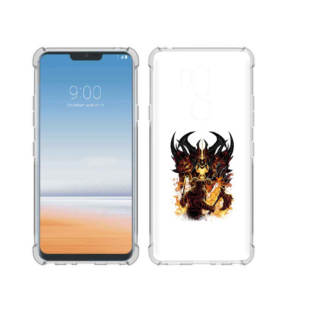 

Чехол MyPads Tocco для LG G7 ThinQ демон shadow fiend, Прозрачный, Tocco