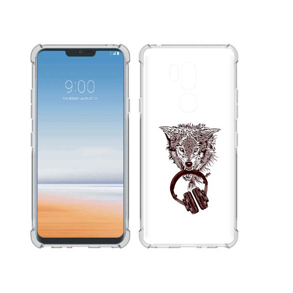

Чехол MyPads Tocco для LG G7 ThinQ дикий волк, Прозрачный, Tocco