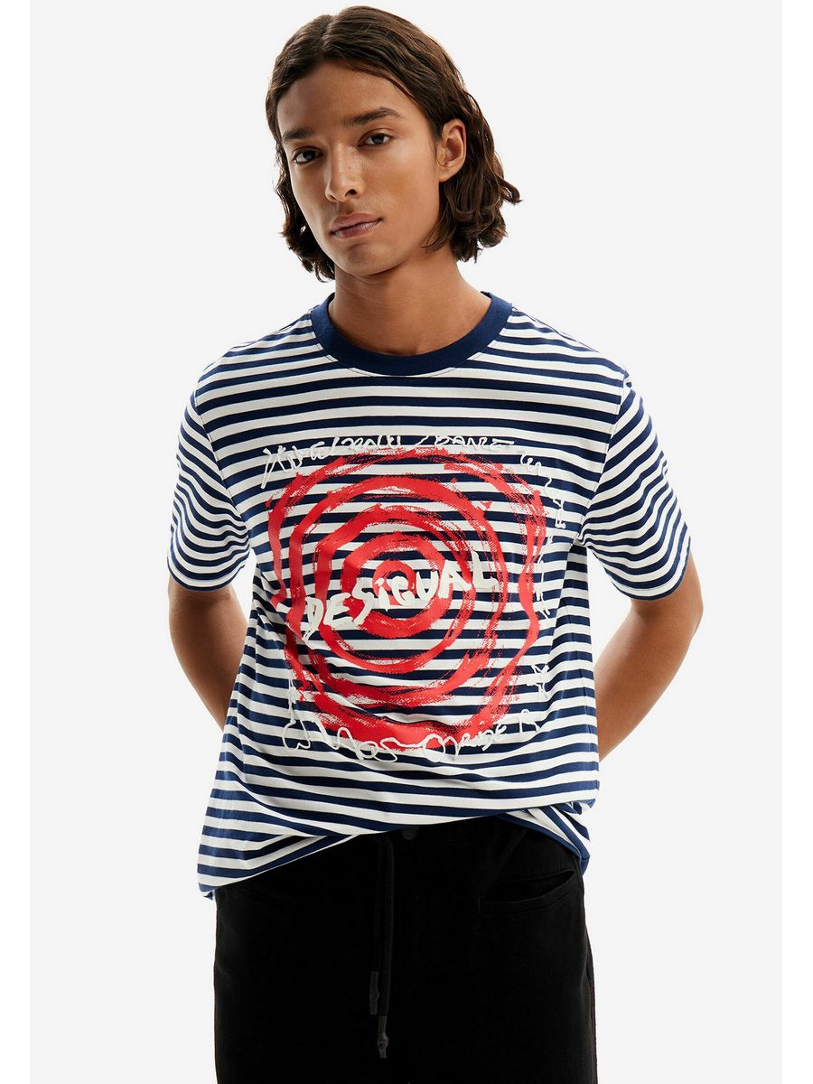 

Футболка мужская Desigual DE122O088 белая L, Белый, DE122O088