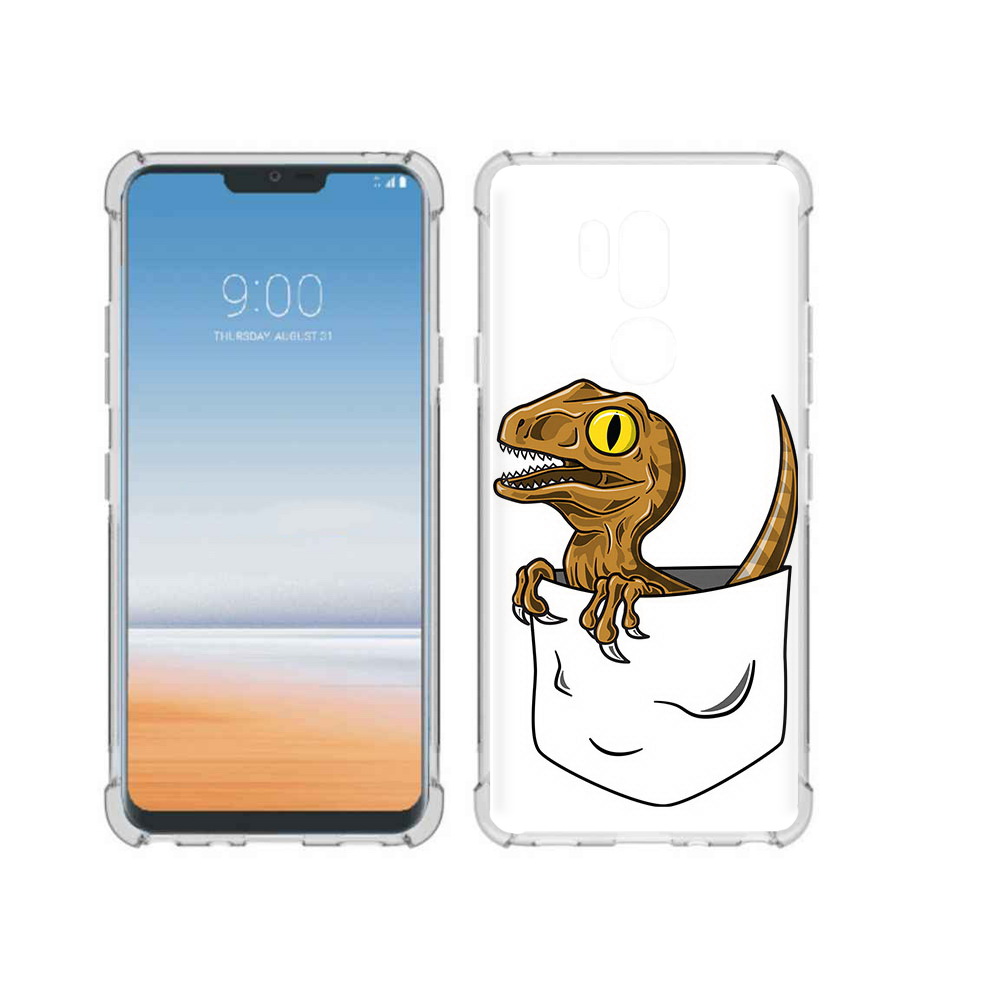 

Чехол MyPads Tocco для LG G7 ThinQ динозавр в кармане, Прозрачный, Tocco