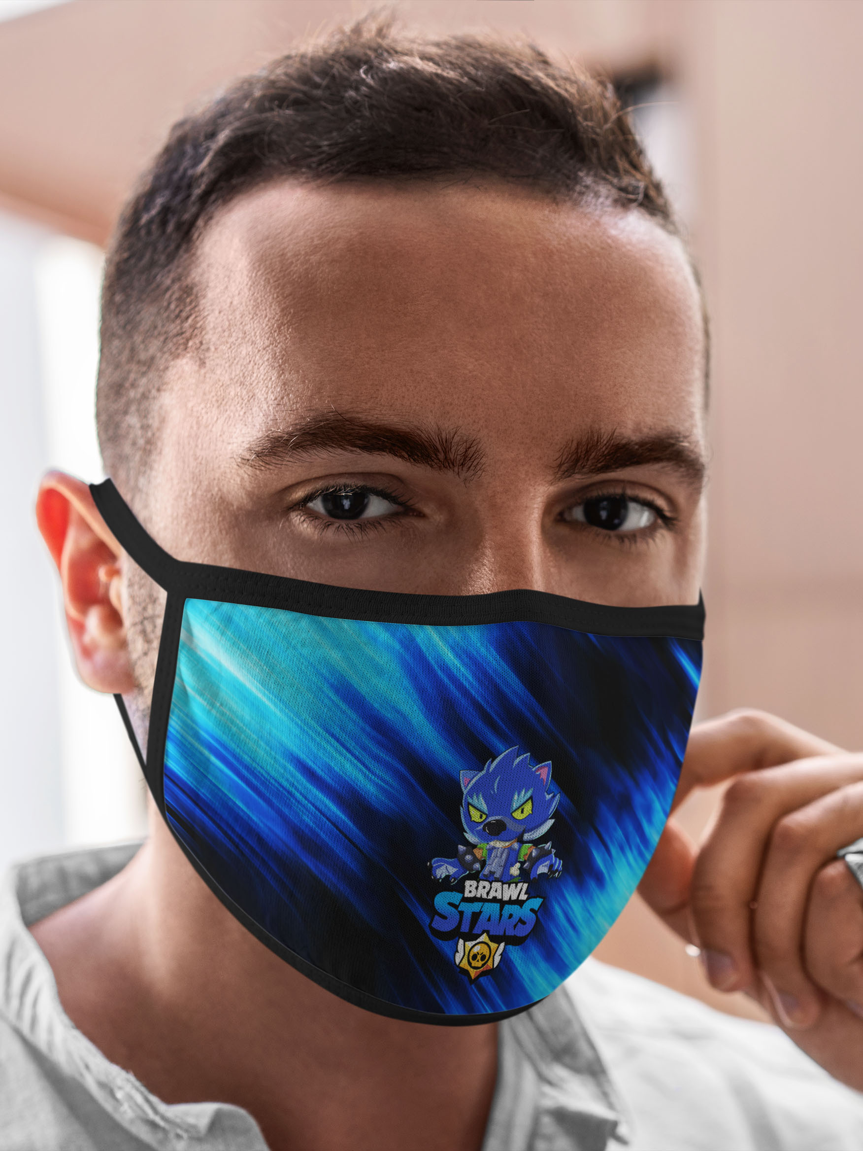 

Многоразовая маска унисекс Burnettie Brawl Stars Leon, Разноцветный, Brawl Stars Leon