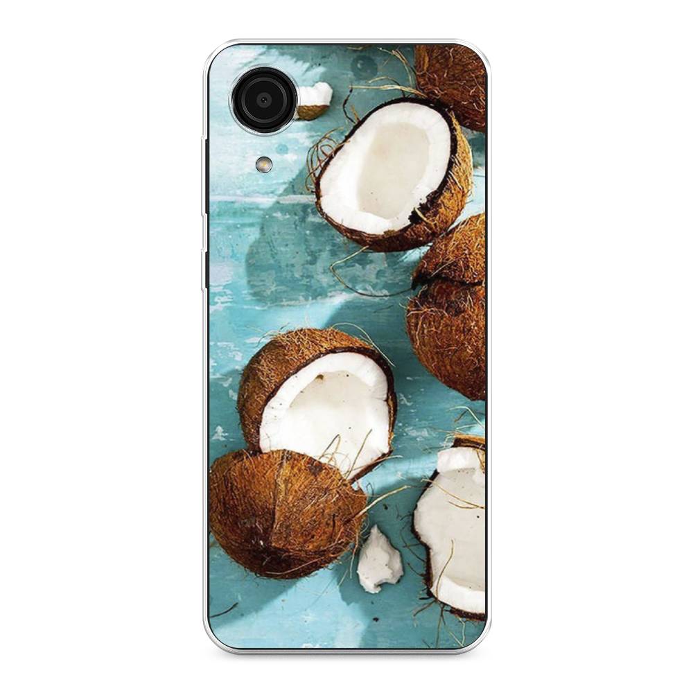 

Чехол Awog на Samsung Galaxy A03 Core / Самсунг A03 Core "Разбитые кокосы", Коричневый, 2104750-10