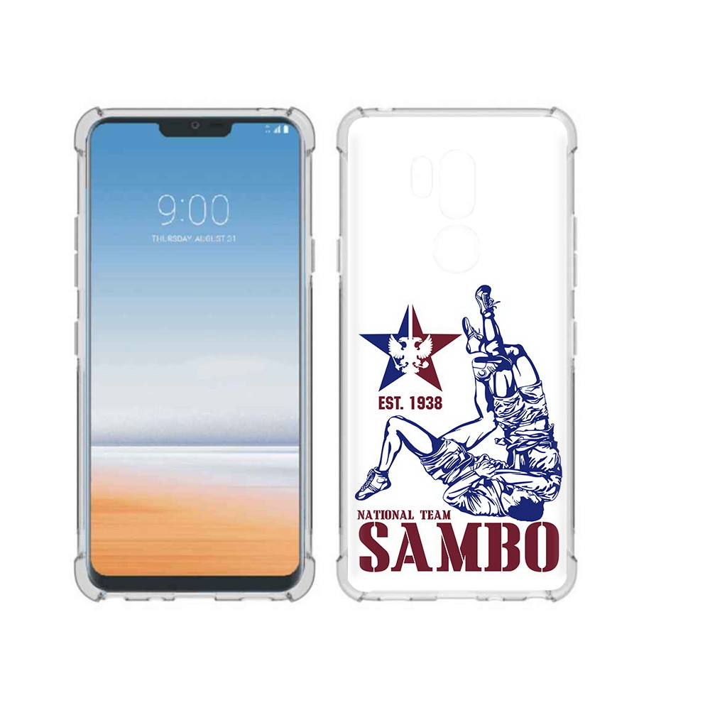 

Чехол MyPads Tocco для LG G7 ThinQ единоборства самбо, Прозрачный, Tocco