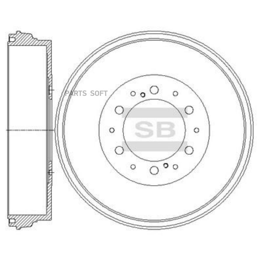 

Диск тормозной SANGSINBRAKE SD4065, SD4065