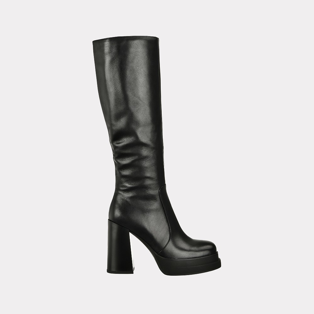 

Сапоги женские Versiya shop J6728-9954 черные 40 RU, J6728-9954