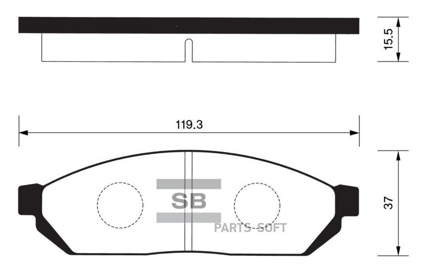 

Тормозные колодки Sangsin brake передние SP1059, SP1059