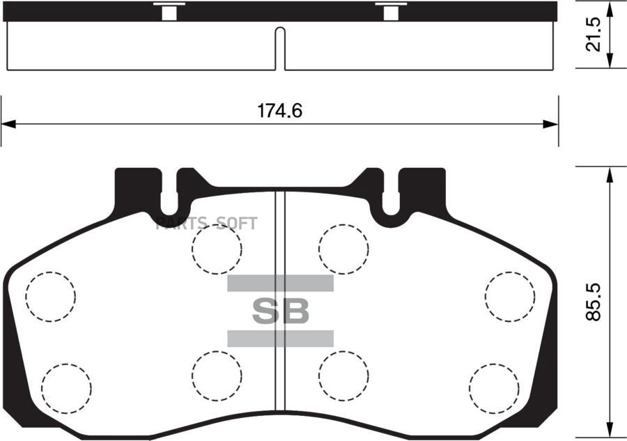

Тормозные колодки Sangsin brake SP1207, SP1207