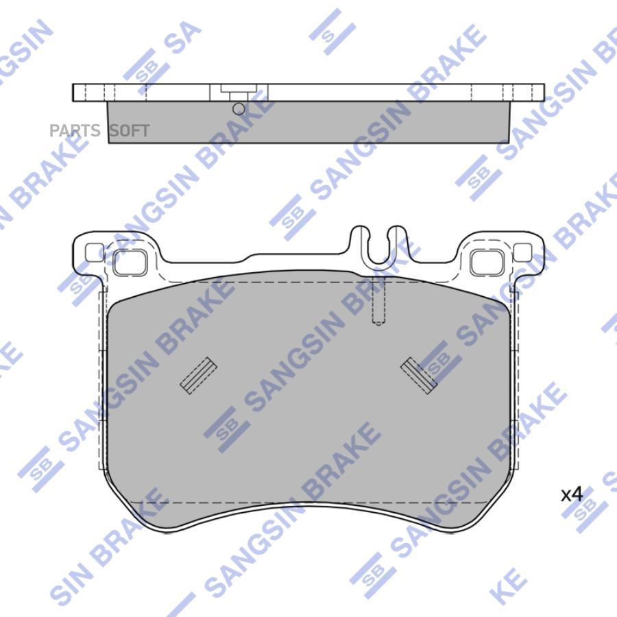 

Тормозные колодки Sangsin brake SP1961, SP1961