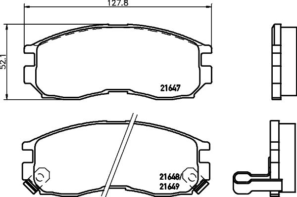 

Колодки тормозные перед HONDA ACCORD IV-V, MITSUBISHI COLT III-IV, ECLIPSE I, ECLIPSE II,