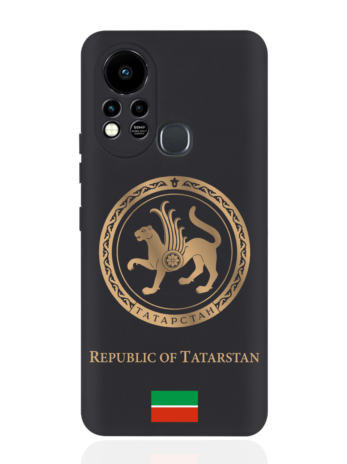 

Чехол SignumCase для Infinix Hot 11S Золотой Герб Татарстана черный, Золотистый;черный