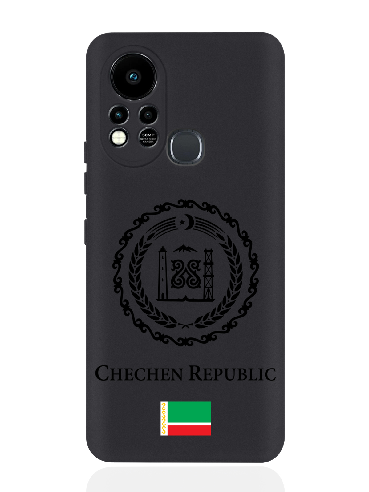 

Чехол SignumCase для Infinix Hot 11S Черный лаковый Герб Чечни черный