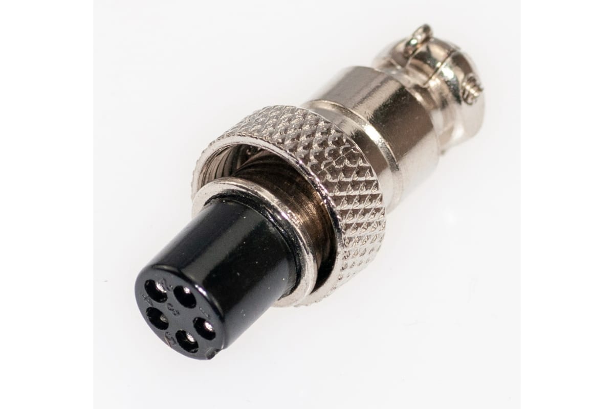

Разъем MIC12 5P гнездо Pro Legend металл на кабель, PL2217