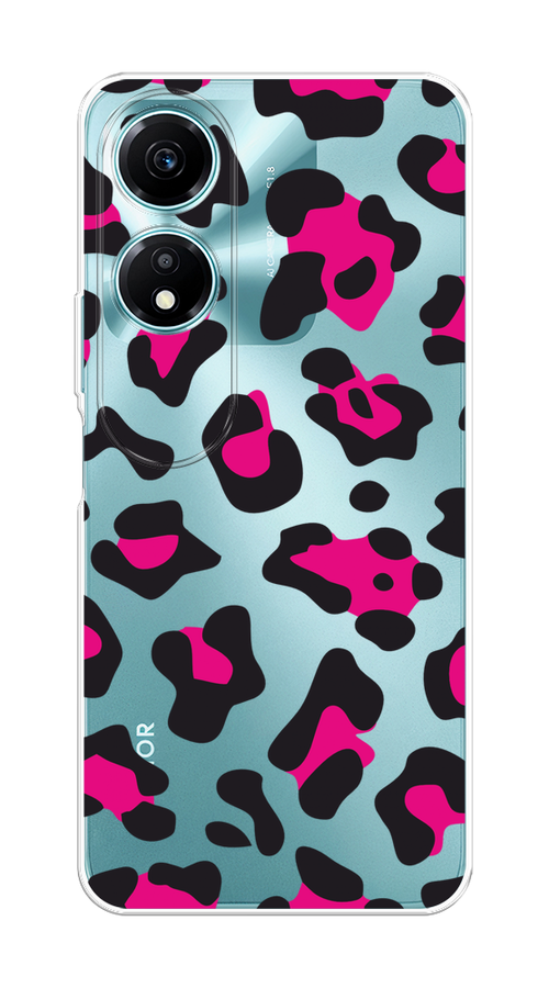 

Чехол на Honor X5 Plus "Pink cow spots", Черный;розовый, 6121950-1