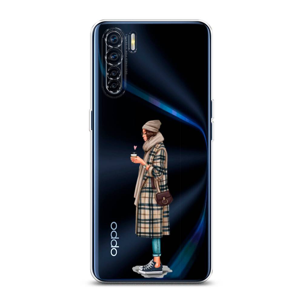 

Чехол для Oppo A91/Reno 3 "Утренний кофе", Коричневый;бежевый, 254250-6