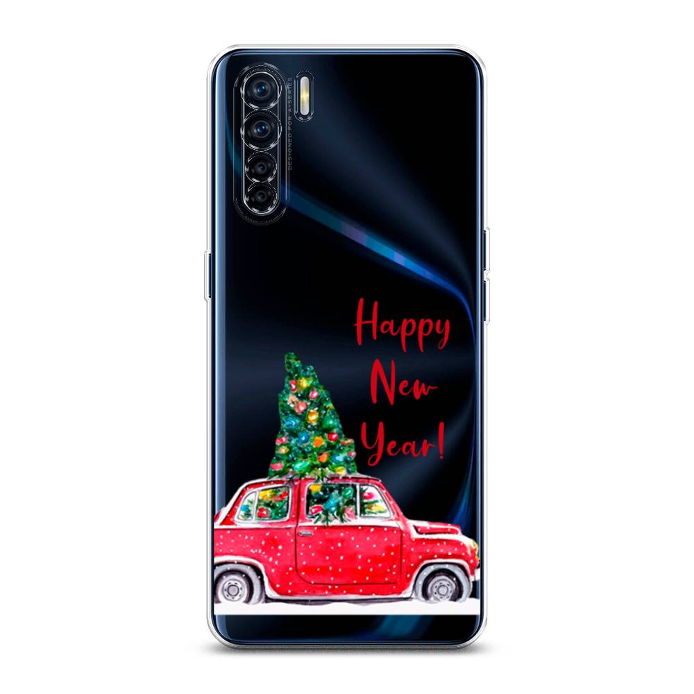 

Чехол для Oppo A91/Reno 3 "Happy New Year", Красный;зеленый, 254250-5