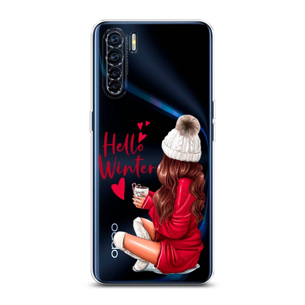 

Чехол для Oppo A91/Reno 3 "Hello winter", Красный;белый;коричневый, 254250-5