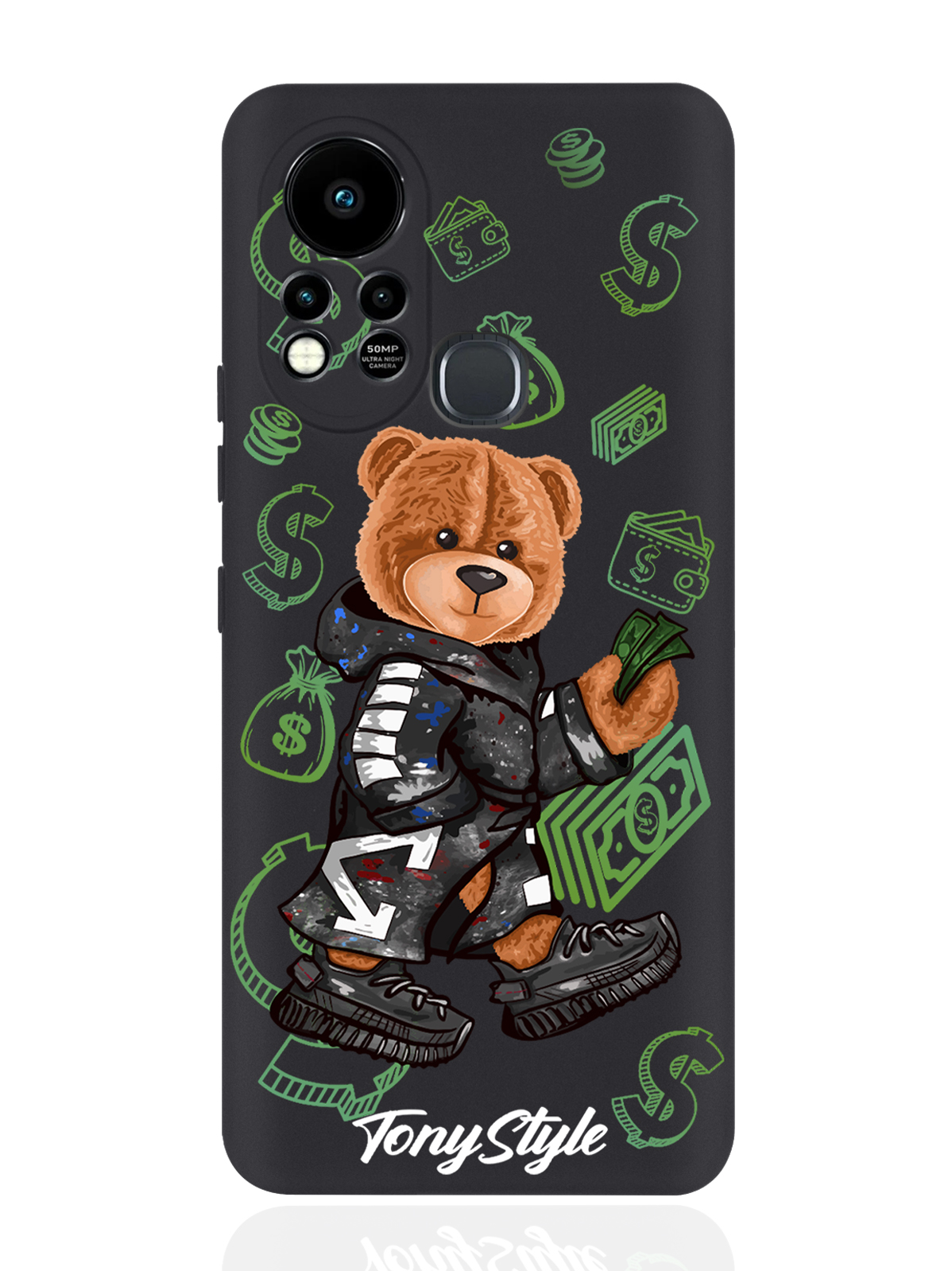 

Чехол Tony Style для Infinix Hot 11S Tony Style Деньги черный, Коричневый;черный;зеленый