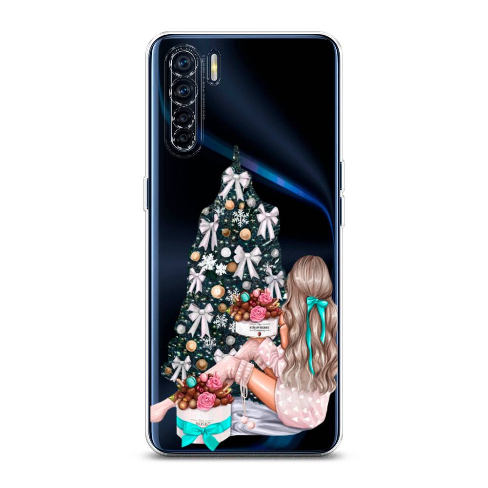 

Чехол для Oppo A91/Reno 3 "New Year", Зеленый;бежевый;голубой, 254250-5