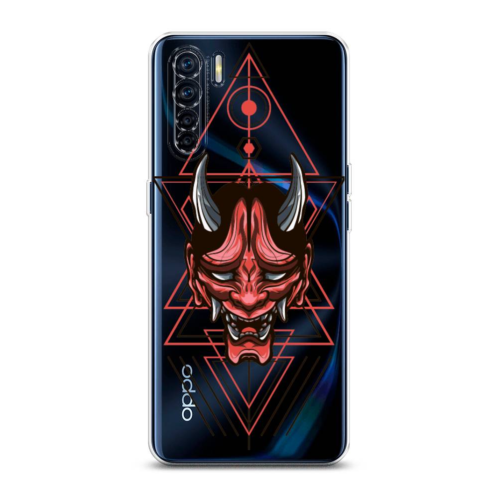 

Чехол для Oppo A91/Reno 3 "Hanya Oni mask", Серый;красный;черный, 254250-4