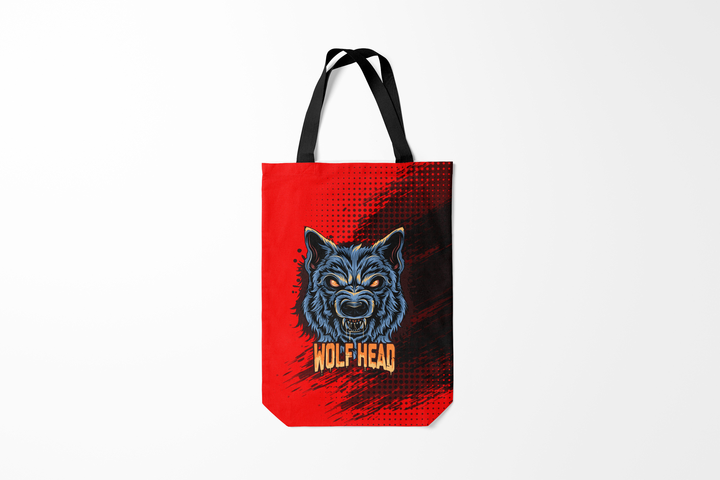 

Сумка шoппер унисекс Burnettie Волки Wolf head,, Волки Wolf head