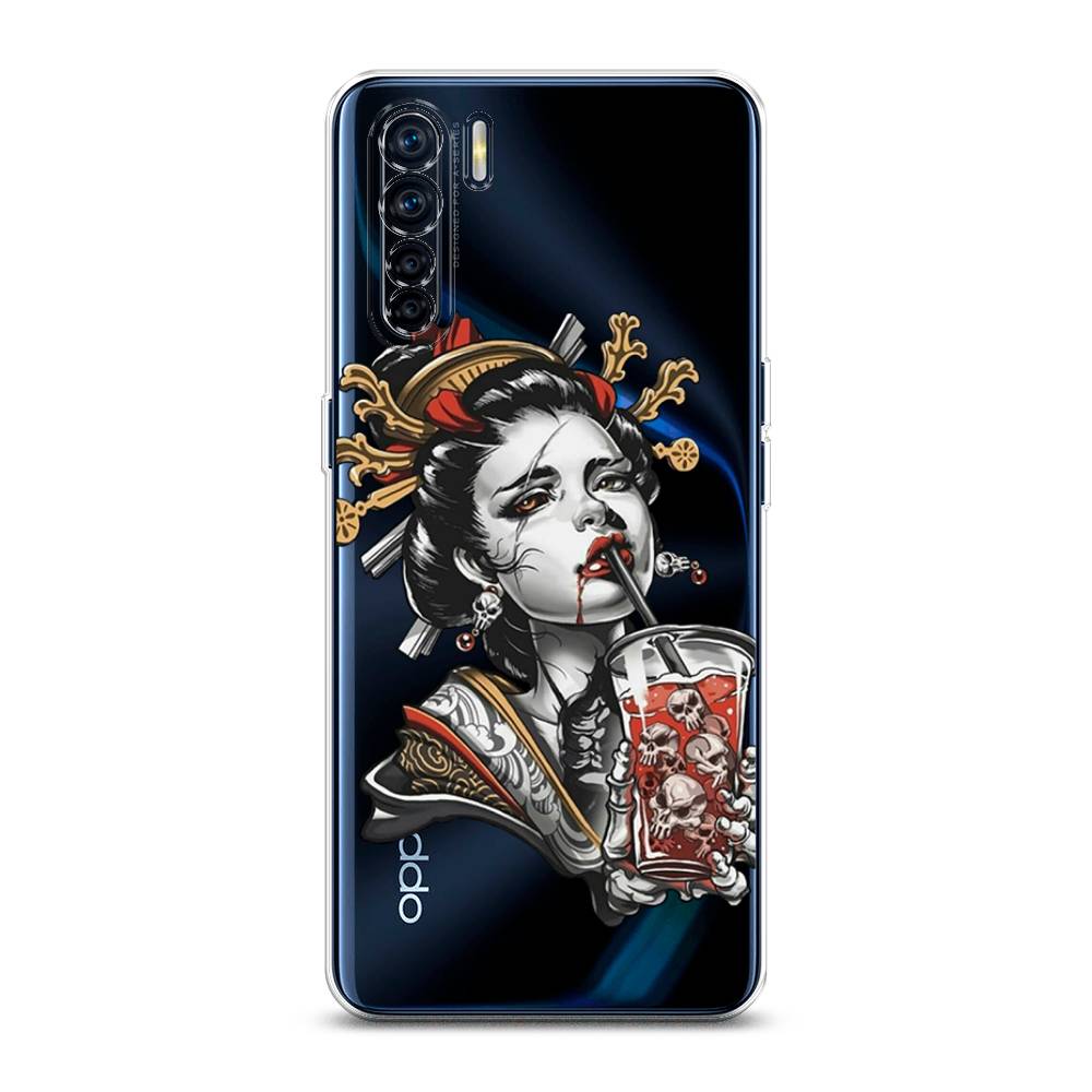 

Чехол для Oppo A91/Reno 3 "Опасная гейша", Красный;черный;серый, 254250-4