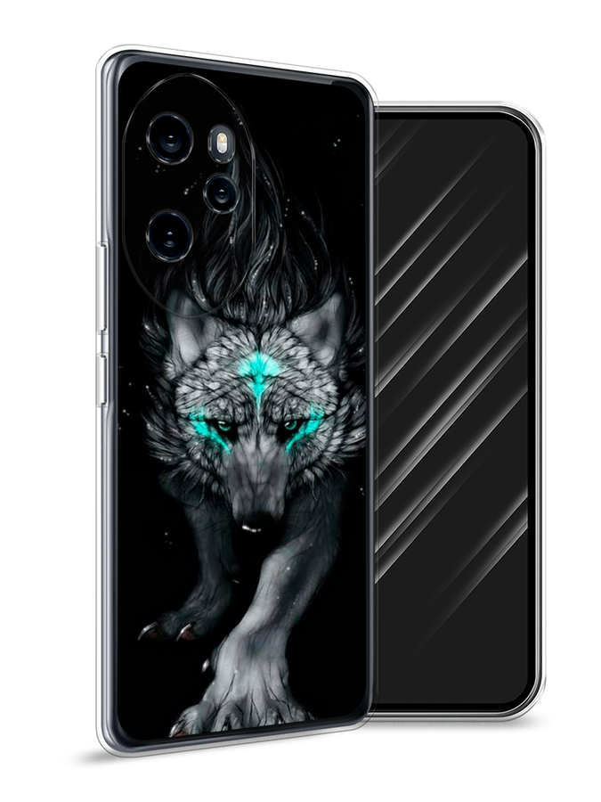 

Чехол Awog на Honor 100 Pro "Волшебный волк", Черный;серый, 6122850-1